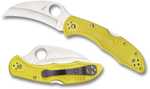 Spyderco Tasman Salt 2 Folder 2.8 in Plain Yellow FRN Handle