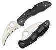 Spyderco Tasman Salt 2 Lightweight Folding 2.91 Serrated Hawkbill Satin H-1 Blade FRN Handle