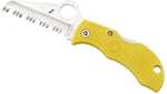 Spyderco Manbug Folder 1.9 in Serrated Yellow FRN Handle