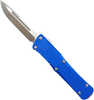 Cobra Tec Knives MKBLUMDNS Mini Mamba Knurled D2 2.25" D2 Steel Drop Point Aluminum Blue