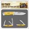 Old Timer Knife Limited Edition Yellow Set With 3 Knives/Gift Tin Promo Q4