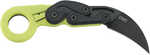 Columbia River 4041G Provoke Zap 2.47" Folding Plain Black Stonewashed 1.4116 Steel Blade Bright Green Grivory  Knife