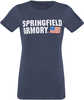 Springfield Armory GEP1661S Flag Logo Ladies T-Shirt Midnight Navy Small Short Sleeve