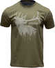 Springfield Armory GEP86052Xl 2020 Elk Mens T-Shirt Military Green Short Sleeve 2Xl