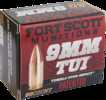 Fort Scott Munitions TUI Ammo Is a Match Grade Handgun Bullet, Designed To Be Reassuringly Effective For Self-Defense. Engineered To Tumble Upon Impact And Create a Dynamic Wound Cavity, The Unique, p...