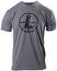 Leupold Distressed Reticle T-Shirt Graphite Heather 3Xl Short Sleeve