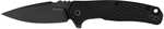 Kershaw Conduit 2.90" Folding Spear Point Plain, Black Oxide 8cr13mov Ss Blade/blacked Out Texture Glass Filled Nylon Ha