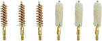 Kleenbore 9-set Handgun Brush & Mop Set 9mm/38 Cal/357 Cal #8-32 Thread Cotton Mop/bronze Bristles