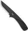 Outdoor Edge VX130B Razor VX1 EDC 3" Folding Plain Black Oxide 420J2 SS Blade, Black Anodized Aluminum Handle