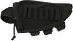 Evolution Outdoor Tactical Rifle Cheek Rest Ammo Carrier Polyester Zippered Utility Pouch Clear Pocket Black 51322-EV