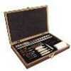 PS Products Deluxe Gun Cleaning Kit 27 Piece with Wood Case