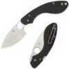 Spyderco Ouroboros Folder 2.75in Blade-PlainEdge-Black G-10