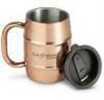 Eco Vessel Double Barrel Insulated 16 oz. Mug Copper w/Lid