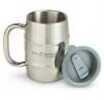 Eco Vessel Double Barrel Insulated Mug w/Lid Silver Express