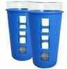 Eco Vessel 2 pc. Vibe Glass Pint w/Silicone Sleeve Blue 16oz