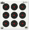 Birchwood Casey Dirty Bird Splattering Targets 3" Bulls-Eye - 12 Sheet Pack (108 Total Targets) Spatter Of Whit