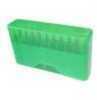 MTM Slip Top Rifle Ammo Box 270 and 300WSM Clear/Green 20 rd. Model: J-20-MLD-16