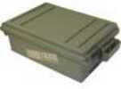 MTM Case-Gard AC45 Ammo Crate Utility Box 12 Gauge Army Green Polypropylene