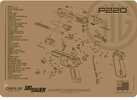 Cerus Gear Sig 220 Handgun ScheMatic Cleaning Mat 12x17 Coyote Brown