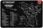 TekMat 11x17 Gun Cleaning Mat- Browning Hi Power