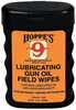 Hoppes Lubricating Gun Oil Field Wipes - 50/ct