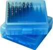 MTM Ammo Box 100 Rd Flip Top For .22 LR CLR Blue