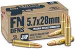 FN DFNS&nbsp;is the first 5.7x28mm ammunition perfected for personal protection. The unique 30-grain jacketed hollow point bullet contains a copper-tin powdered core designed to expend energy quickly ...