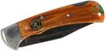 Remington Back Woods Lock 3.5" Folding Knife Clip Point Blade Brown Bone