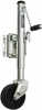 Fulton Bolt Thru Swivel Jacks feature swing-away design, with bolt thru mounting. Heavy duty steel construction with a zinc finish for corrosion resistance. 10" of travel with 6" poly wheel.WARNING: T...