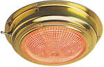 Brass LED Day/Night Dome Light - 5" Lens&nbsp;These LED Day/Night Dome Lights are constructed of stamped polished brass and are lacquer coated to prevent tarnish. Prewired with integral on/off/on togg...