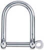 5mm Large Open ShackleForged stainless steel shackles are polished to a high luster and are stamped with the screw pin diameter.Large open shackles have a similar shape to "D" shackles but are proport...