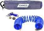 Camco 40' Coiled Hose &amp Spray Nozzle Kit