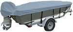 Carver Poly-Flex II Narrow Series Styled-to-Fit Boat Cover f/14.5' V-Hull Fishing Boats - Grey