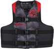 Adult Nylon Life Jacket - S/M - Red/BlackFeatures:Adjustable belts and chest strap to keep vest from riding upGreat for skiing, boating, fishing, or relaxing on the waterU.S. Coast Guard approved and ...