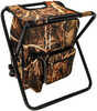 Camco Camping Stool Backpack Cooler - Camouflage