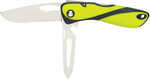 Wichard Offshore Knife - Serrated Blade - Shackler/Spike - Fluorescent