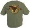 Drake T-Shirt Logo Duck Label Army Green Short Sleeve Large