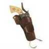 Bianchi California Outlaw Cowboy Holster Crossdraw, Fits 4.75" Left Hand, Leather, Tan