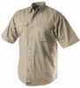 Warrior Wear Lightweight Tactical Shirts Khaki - 2X-Large - Short Sleeve - Durable 5.1 Oz. Poly/Cotton Ripstop Construct