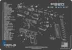 Cerus Gear Sig P320 Schematic Gray/blue