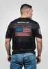 Nine Line Apparel Mens T-shirt American Flag Schematic Black 3xl