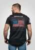 Nine Line Apparel Mens T-shirt American Flag Sch Black L