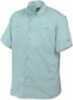 Drake Waterfowl Systems Flyweight Shirt with Vented Back Short Sleeve, Medium, Baby Blue