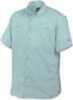 Drake Waterfowl Systems Flyweight Shirt with Vented Back Short Sleeve, Large, Baby Blue