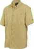 Drake Waterfowl Systems Flyweight Shirt with Vented Back Short Sleeve, Small, Khaki