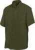 Drake Waterfowl Systems Flyweight Shirt with Vented Back Short Sleeve, Small, Olive