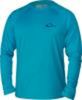 Drake Long Sleeved Performance Sun T Ocean Blue Size- 2x