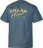 Drake Waterfowl Sprigs S/S T-Shirt, Slate 2XL Md: DT2040-SLA-5