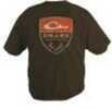 Drake Waterfowl Non-Typical Short Sleeve Logo T-Shirt, Brown, 2XL Md: DT5000-BRN-5