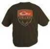 Drake Waterfowl Non-Typical Short Sleeve Logo T-Shirt, Brown, Medium Md: DT5000-BRN-2